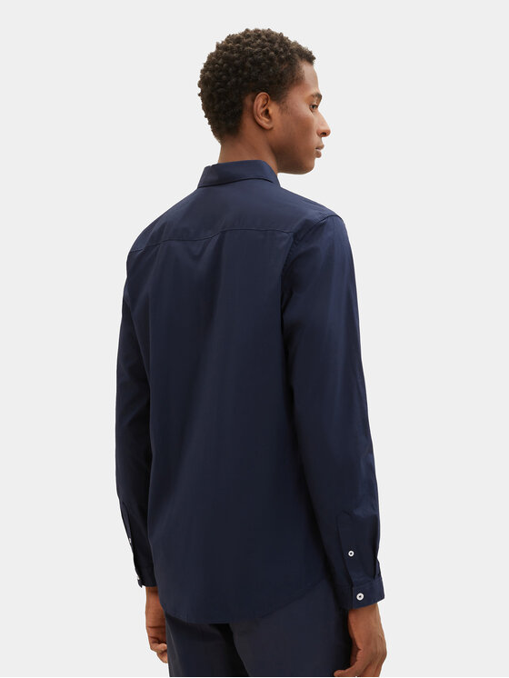 Tom Tailor Tom Tailor Hemd 1037435 Dunkelblau Regular Fit