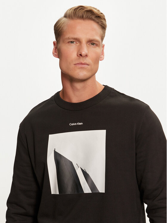 Calvin Klein Calvin Klein Μπλούζα City Photo K10K113563 Μαύρο Regular Fit