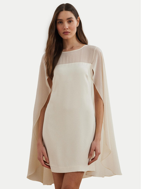 LAUREN RALPH LAUREN Abito da cocktail 253963771001 Écru Regular Fit, taglia : 12