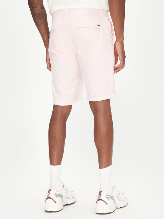 Tommy Jeans Tommy Jeans Шорти от плат Scanton DM0DM21950 Розов Slim Fit