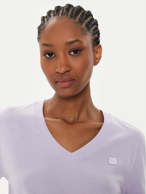 Calvin Klein Jeans Calvin Klein Jeans Tricou Embro Badge J20J222560 Violet Regular Fit