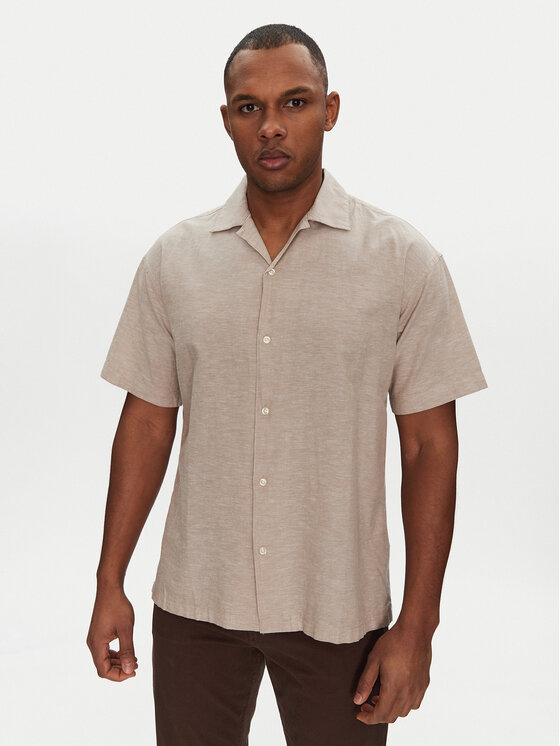 Męska Koszula Jack&Jones, Rozmiar L, Beżowa, Breeze Resort 12268967