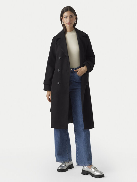 Vero Moda Vero Moda Kabát pro přechodné období Fortuneaya 10289870 Černá Regular Fit