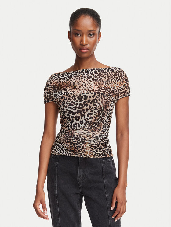 Guess Guess Bluse W6BP45 K6608 Braun Regular Fit