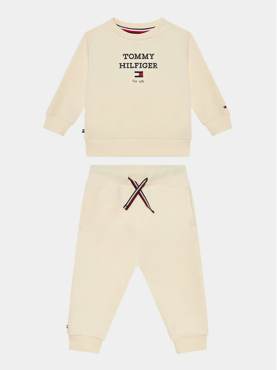 Tommy Hilfiger Tommy Hilfiger Trenirka Logo KN0KN01771 Bež Regular Fit