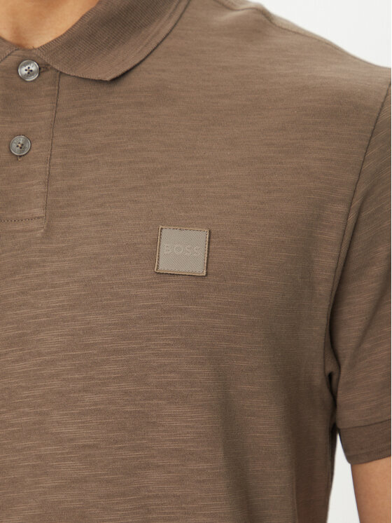 BOSS BOSS Polo 50536728 Beżowy Regular Fit