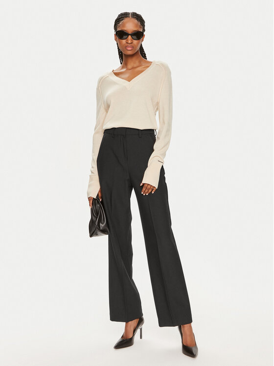 Calvin Klein Calvin Klein Džemper K20K207573 Bež Regular Fit