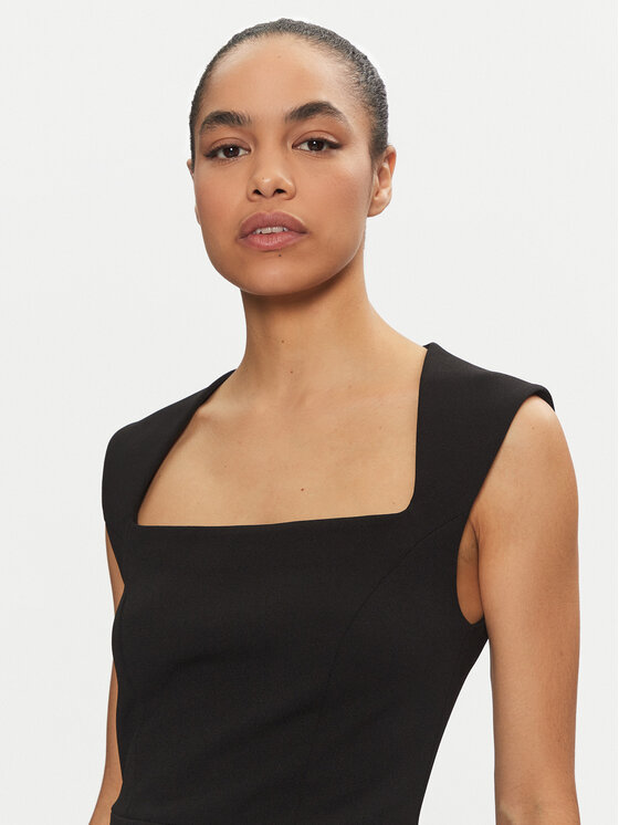 Imperial Imperial Kokteiļkleita AFAGIAW Melns Slim Fit