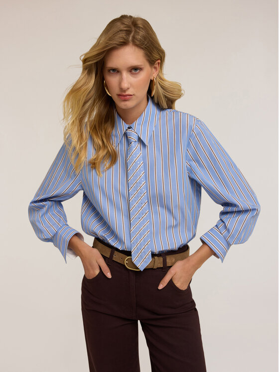 Motivi Motivi Camicia 5262Q000853N0R4 Turchese Regular Fit