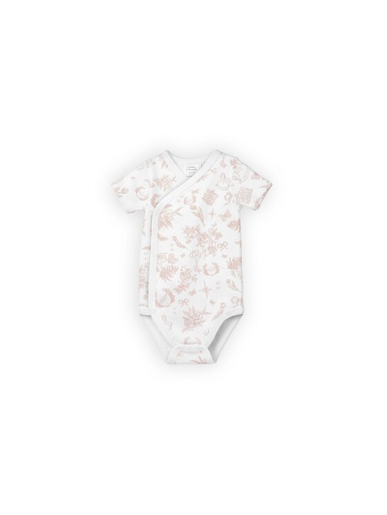 Stellou & friends Stellou & friends Komplet body dziecięcych Short Sleeve CROSS-BODY Różowy
