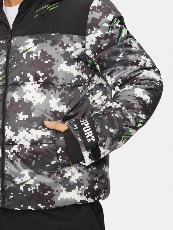 Plein Sport Plein Sport Kurtka zimowa AADC MRB2555 SXV005N Czarny Regular Fit