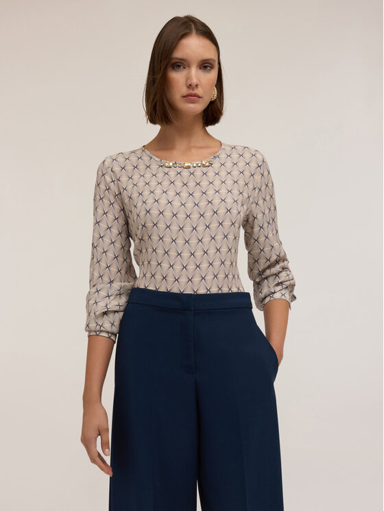 Motivi Motivi Blusa 2009Q001907N0S1 Grigio Regular Fit