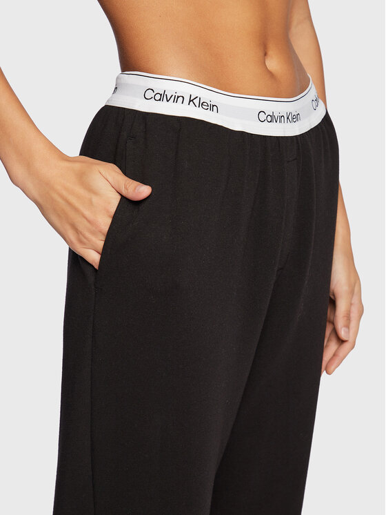 Calvin Klein Underwear Calvin Klein Underwear Teplákové kalhoty 000QS6872E Černá Relaxed Fit