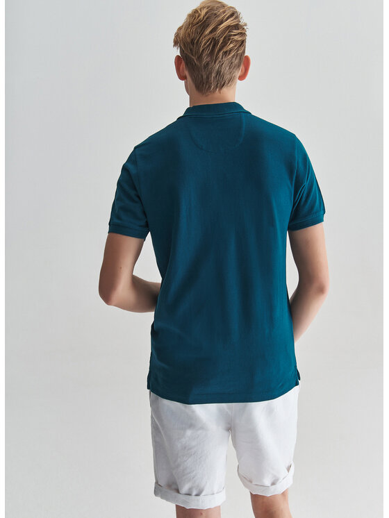 Pako Lorente Pako Lorente Polo P22SN-TX-001 Niebieski Classic Fit