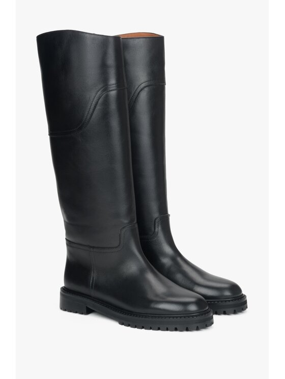 Estro Estro Kozačky ER00116211 Černá