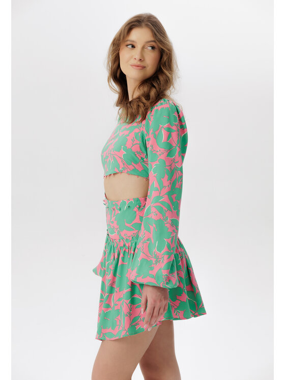LAURELLA LAURELLA Každodenné šaty 4SS216 Zelená Regular Fit