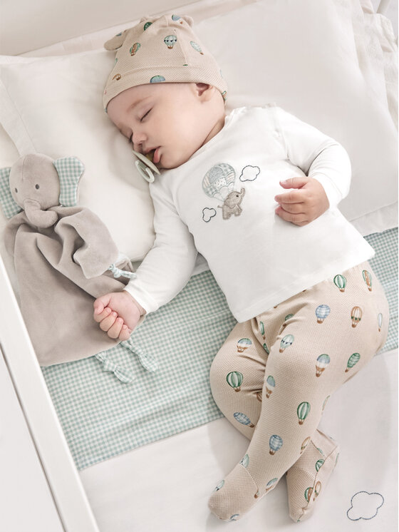 Mayoral Mayoral Set Bluse und Strampelhose 1532 Beige Regular Fit