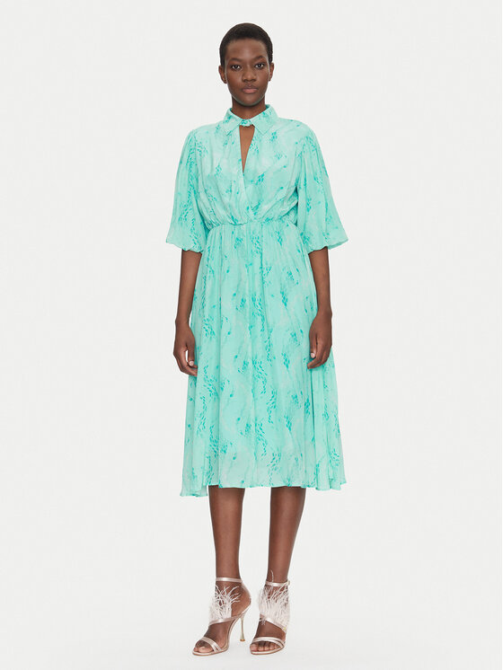 Fracomina Fracomina Kleid für den Alltag FS25SD2009W422J3 Himmelblau Regular Fit