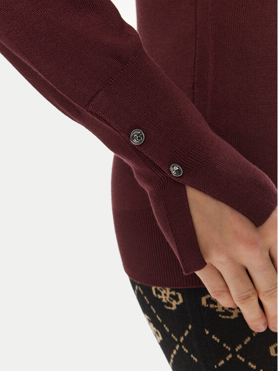 Guess Guess Гольф Paule W2BR53 Z2V62 Бордовий Slim Fit