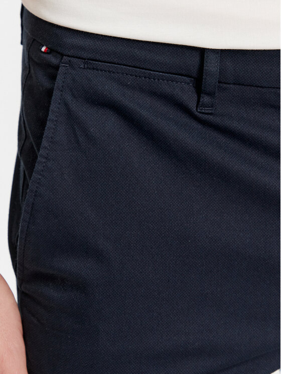 Tommy Hilfiger Tommy Hilfiger Чіноси Bleecker Printed Structure MW0MW28642 Cиній Slim Fit