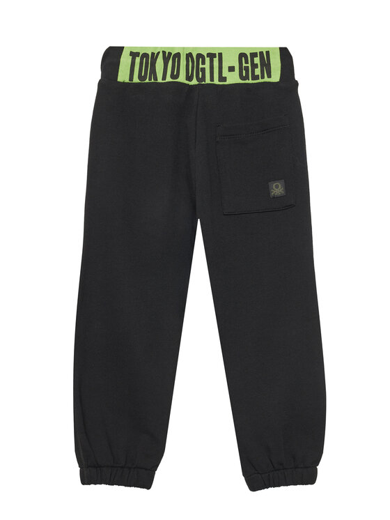 United Colors Of Benetton United Colors Of Benetton Spodnie dresowe 3J68CF05W Czarny Regular Fit