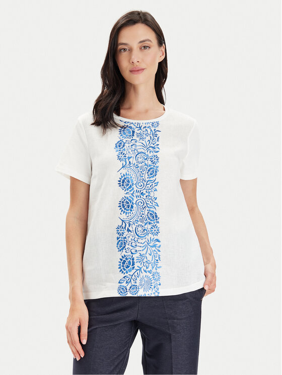 Weekend Max Mara Weekend Max Mara T-shirt Magno 2415941072 Bijela Regular Fit