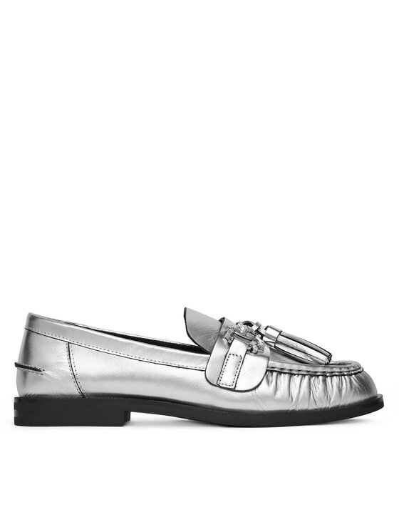 Damskie Lordsy Eva Minge, Rozmiar 37, Srebrne, PETUNIA-V1792-335-1