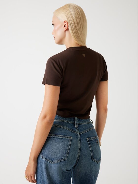 Guess Guess T-Shirt 176421 Brązowy Classic Fit