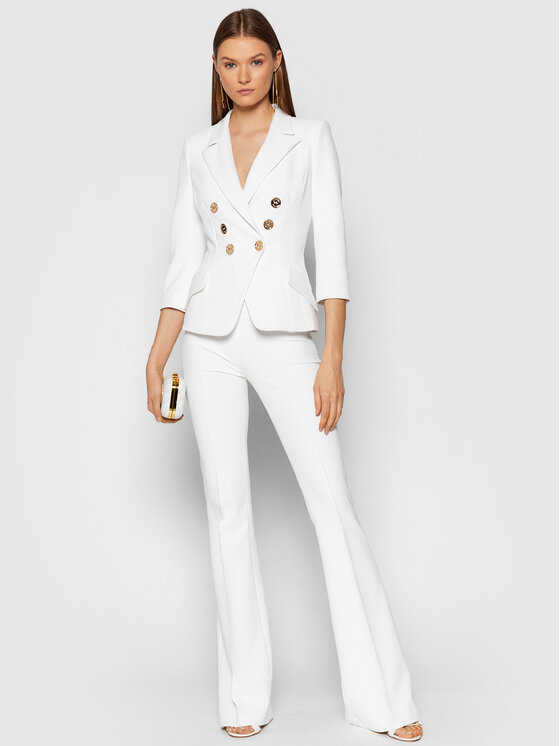 Giacca da abito GI-971-16E2-V500 Bianco Slim Fit