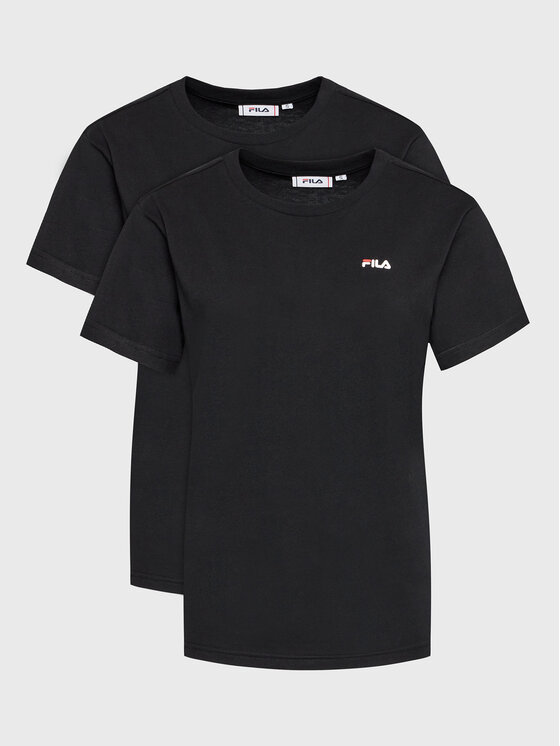 Fila 2 marškinėlių komplektas Bari FAW0139 Juoda Regular Fit
