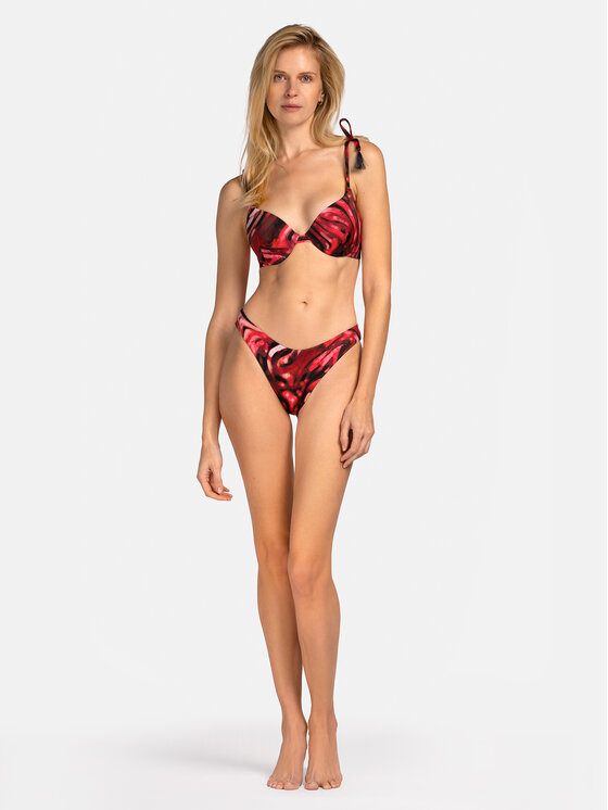 Miss Lou Miss Lou Góra od bikini G-SI1-BRD Bordowy