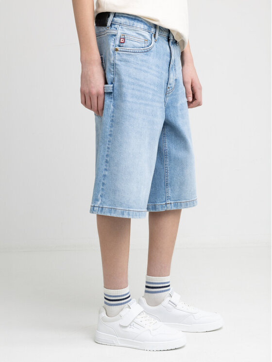 BIG STAR BIG STAR Szorty jeansowe ANDYS_143_110 Niebieski Loose Fit