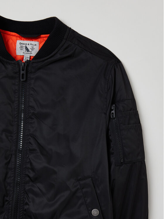 OVS OVS Bomber striukė 1821628 Juoda Regular Fit