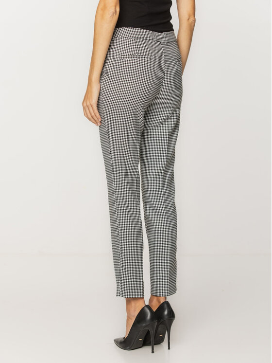Willsoor Willsoor Spodnie materiałowe 67890 Czarny Cigarette Fit