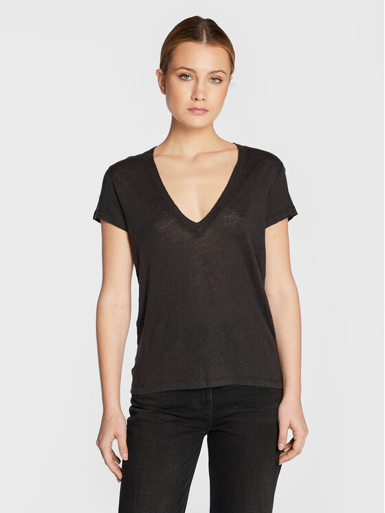 IRO T-Shirt Rodeo IROF013 Czarny Regular Fit | Modivo.pl