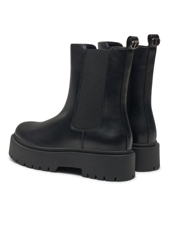 TWINSET TWINSET Kotníková obuv s elastickým prvkem 242TGT152 Černá