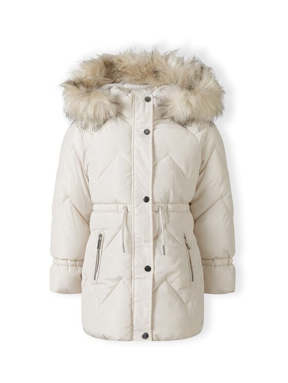 minoti minoti Kurtka zimowa 32COAT173 Kremowy Longline Fit