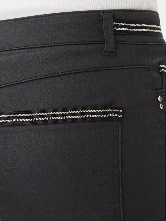 Morgan Morgan Spodnie materiałowe 212-PALONA Czarny Slim Fit