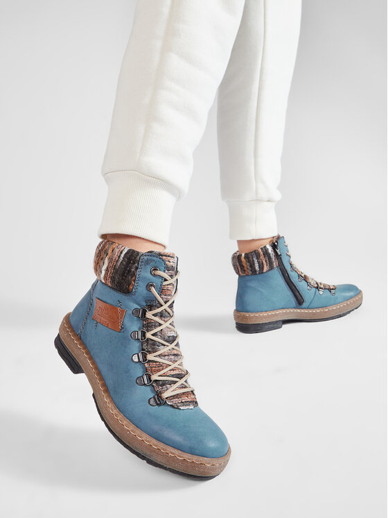 Rieker Rieker Schnürschuhe Z6743-14 Blau