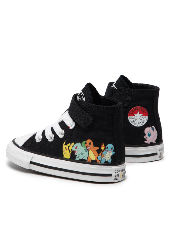 Converse Converse Tornacipő POKEMON Chuck Taylor All Star Hi A01229C Fekete