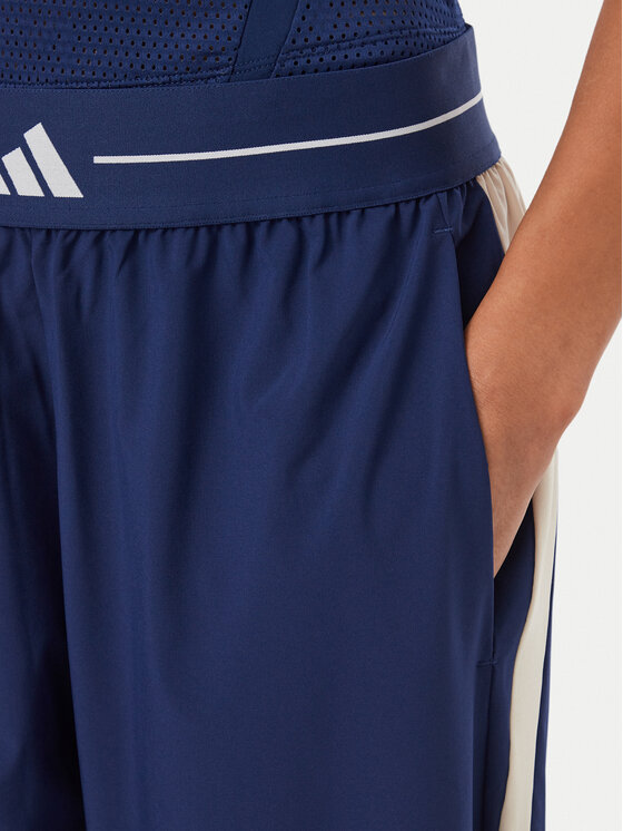 adidas adidas Spodnie dresowe Hyperglam Color Block KQ5759 Niebieski Loose Fit