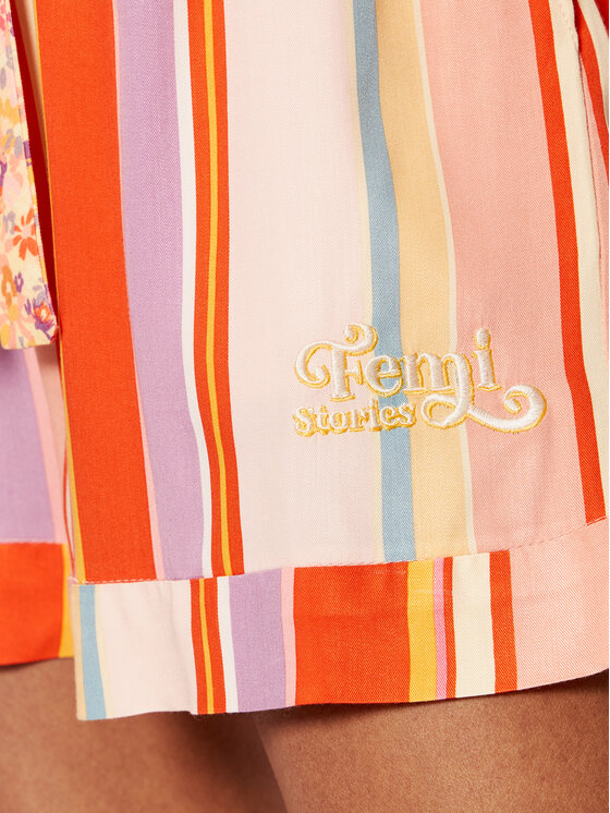 Pantaloncini di tessuto Fito Multicolore Regular