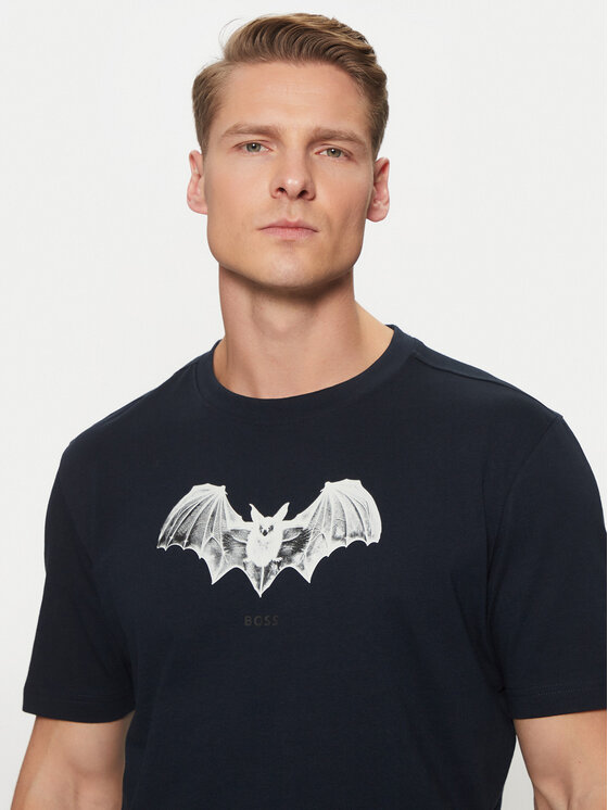 BOSS BOSS T-Shirt Spiderbat 50534924 Granatowy Regular Fit