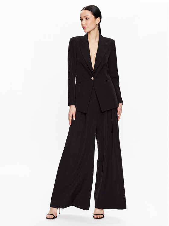 Pantaloni di tessuto 23EB564/43NE Nero Relaxed Fit...