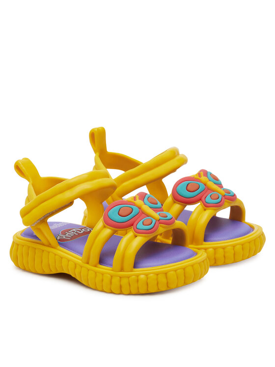 Melissa Melissa Sandały Mini Melissa Create + Play Doh Bb M 35989 Żółty