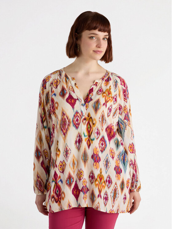 Fiorella Rubino Fiorella Rubino Blusa 2845T002366N0R2 Écru Regular Fit