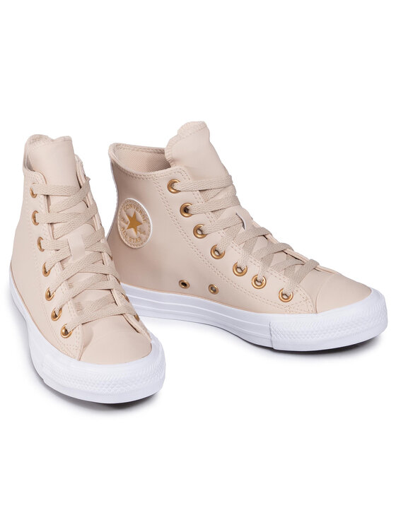 Converse Αθλητικά Ctas Hi 568660C Μπεζ • Modivo.gr
