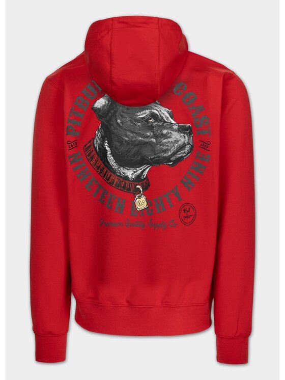 PITBULL PITBULL Bluza STRENGHT & RESPECT Czerwony Regular Fit