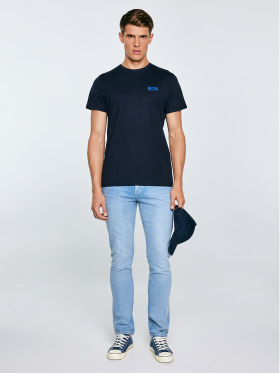 BIG STAR BIG STAR T-Shirt TATISAR Granatowy Basic Fit