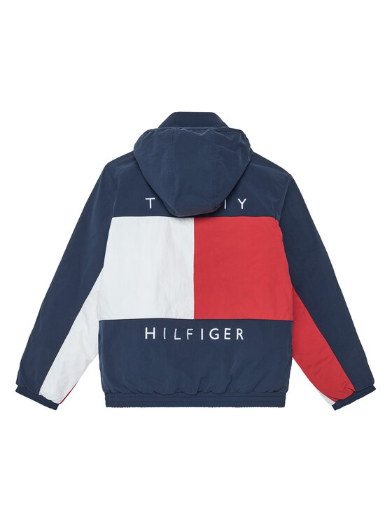 Tommy Hilfiger Tommy Hilfiger Pārejas jaka KS0KS00704 Tumši zils Regular Fit